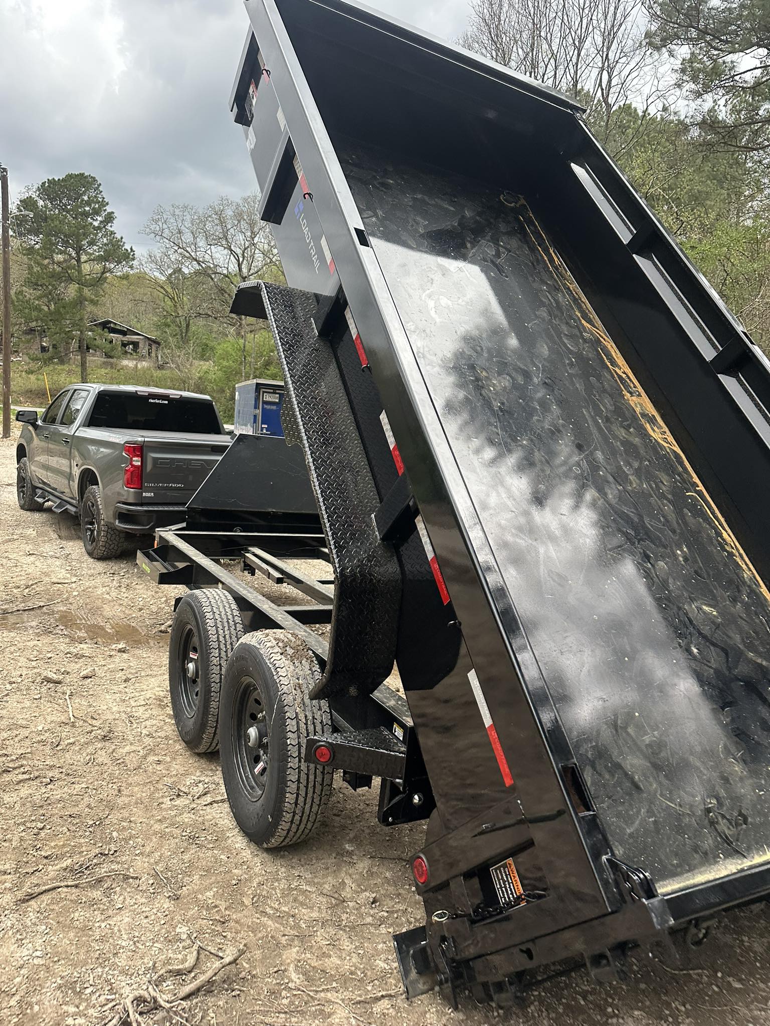 Loaded trailer ready to haul